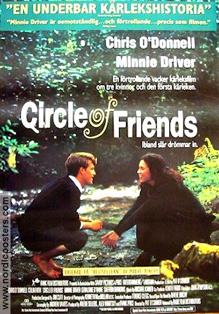 Circle of Friends 1995 movie poster Chris O´Donnell Minnie Driver Colin Firth Pat O´Connor