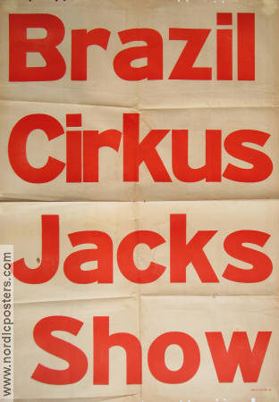Cirkus Brazil Jack 1936 affisch Cirkus