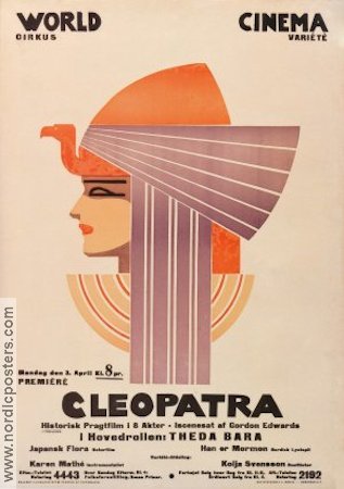 Cleopatra 1917 movie poster Theda Bara