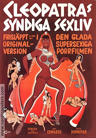 Cleopatras syndiga sexliv 1970 poster Sonora Jay Edwards Svärd och sandal