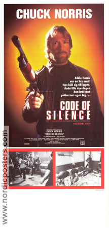 Code of Silence 1985 movie poster Chuck Norris Henry Silva Bert Remsen Andrew Davis Guns weapons Martial arts