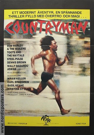 Countryman 1982 poster Bob Marley The Wailers Toots and the Maytals Rock och pop