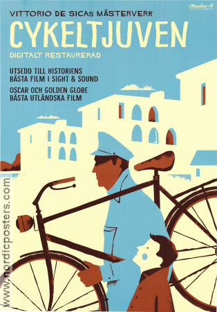 Cykeltjuven 1948 poster Lamberto Maggiorani Enzo Staiola Lianella Carell Vittorio De Sica Cyklar