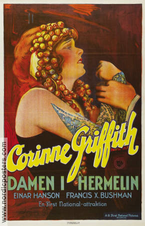 Damen i hermelin 1927 poster Corinne Griffith Einar Hanson James Flood