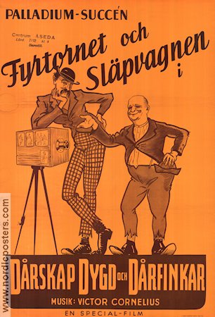 Daarskab dyd og driverter 1923 movie poster Fyrtornet och Släpvagnen Fy og Bi Greta Nissen Stina Berg Harald Madsen Lau Lauritzen Denmark