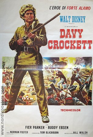 Davy Crockett: King of the Wild Frontier 1955 movie poster Fess Parker Buddy Ebsen Basil Ruysdael Norman Foster