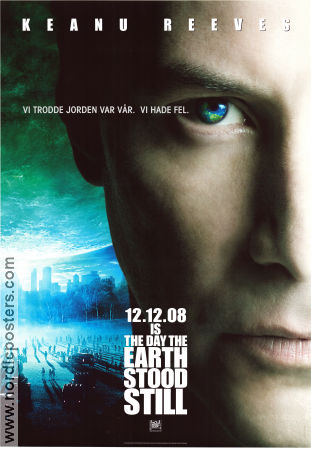 The Day the Earth Stood Still 2008 movie poster Keanu Reeves Jennifer Connelly Kathy Bates Scott Derrickson