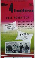De 4 laglösa 1958 poster Dale Robertson