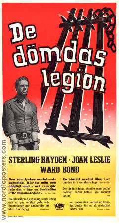 De dömdas legion 1952 poster Sterling Hayden Joan Leslie Ward Bond Charles Marquis Warren