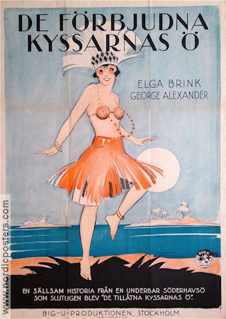 Die Insel der verbotenen Küsse 1927 movie poster Elga Brink George ALexander
