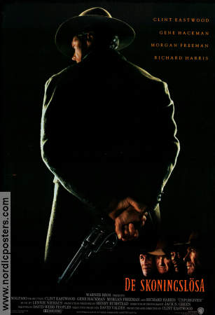 Unforgiven 1992 movie poster Gene Hackman Morgan Freeman Richard Harris Clint Eastwood
