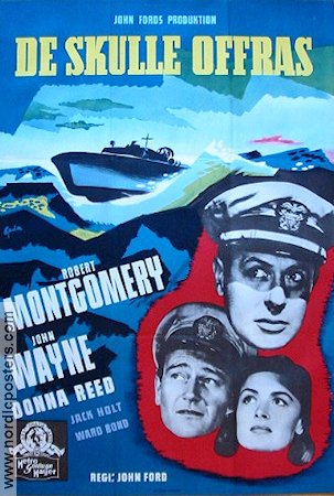 De skulle offras 1946 poster John Wayne Robert Montgomery John Ford Skepp och båtar