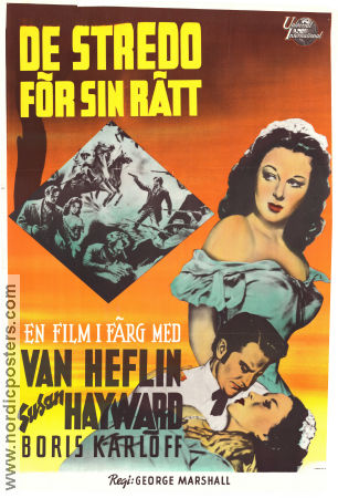 Tap Roots 1948 movie poster Van Heflin Susan Hayward Boris Karloff George Marshall