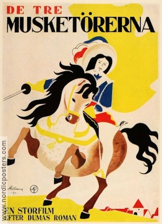 The Three Musketeers 1935 movie poster Writer: Alexander Dumas