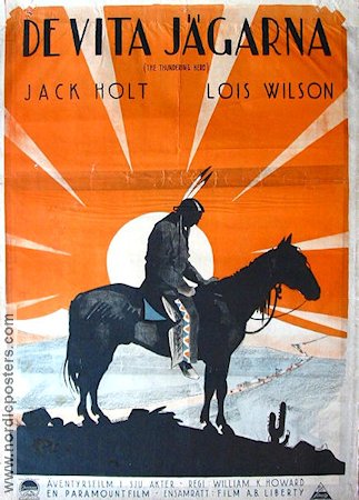 De vita jägarna 1925 poster Jack Holt Lois Wilson Eric Rohman art