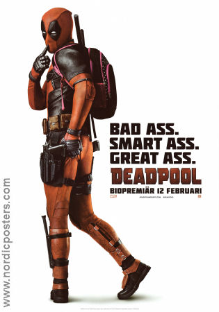 Deadpool 2016 poster Ryan Reynolds Morena Baccarin TJ Miller Tim Miller Hitta mer: Marvel