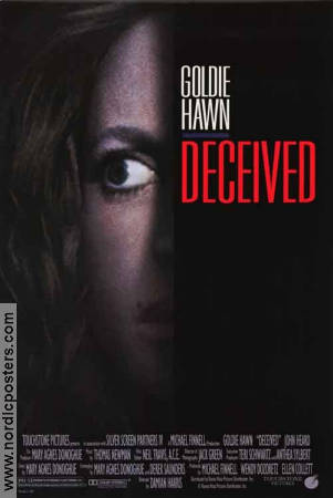 Deceived 1991 poster Goldie Hawn John Heard Damian Harris