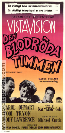 The Scarlet Hour 1956 movie poster Carol Ohmart Tom Tryon Jody Lawrance Michael Curtiz Film Noir
