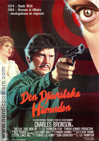 The Evil That Men Do 1984 movie poster Charles Bronson Guns weapons