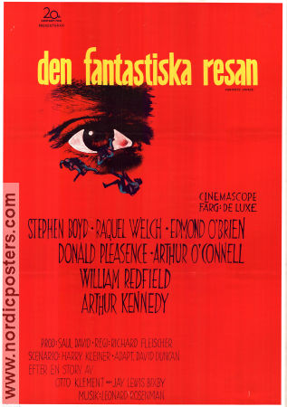 Fantastic Voyage 1966 movie poster Raquel Welch Stephen Boyd Edmond O´Brien Richard Fleischer Travel