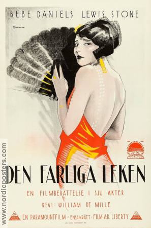 The World´s Applause 1923 movie poster Bebe Daniels Lewis Stone William de Mille Eric Rohman art