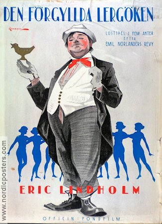 Den förgyllda lergöken 1924 movie poster Eric Lindholm
