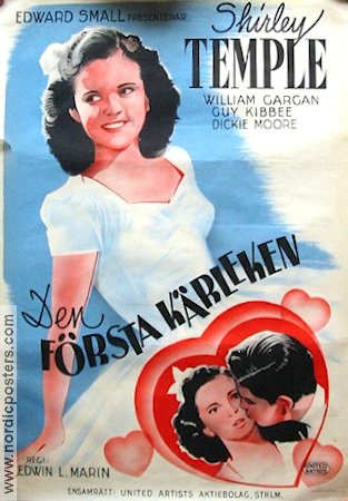 Miss Annie Rooney 1942 movie poster Shirley Temple Eric Rohman art