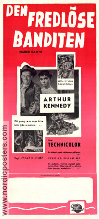 The Naked Dawn 1955 movie poster Arthur Kennedy Betta St John Eugene Iglesias Edgar G Ulmer