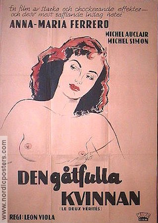 Le deux verites 1952 movie poster Anna-Maria Ferrero