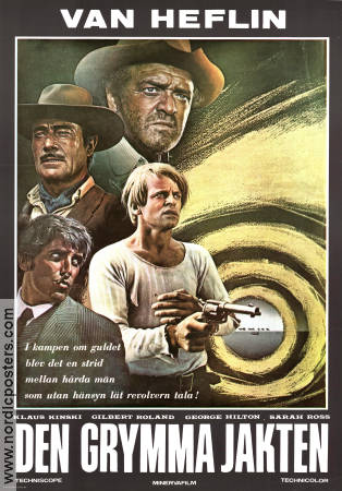 Den grymma jakten 1969 poster Klaus Kinski Van Heflin