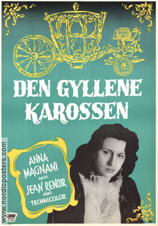 Den gyllene karossen 1952 poster Anna Magnani Jean Renoir