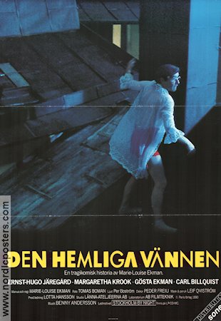 Den hemliga vännen 1990 movie poster Carl Billquist Ernst-Hugo Järegård Margaretha Krook Gösta Ekman Marie-Louise Ekman