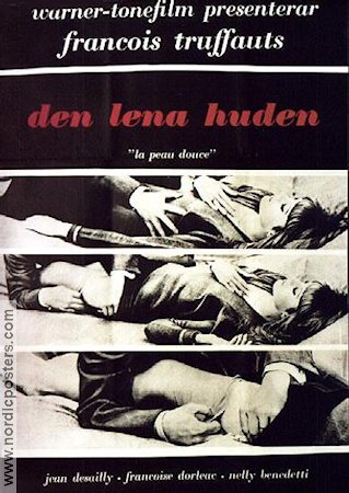 La peau douce 1964 movie poster Jean Desailly Francoise Dorléac Nelly Benedetti Francois Truffaut