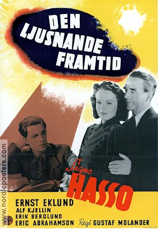 Den ljusnande framtid 1941 movie poster Signe Hasso Alf Kjellin