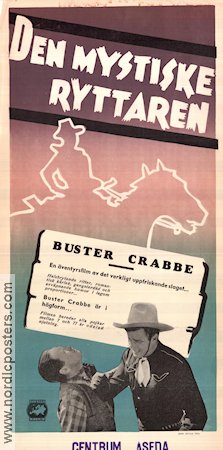 The Mysterious Rider 1942 movie poster Buster Crabbe