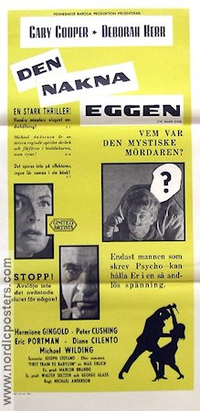 The Naked Edge 1961 movie poster Gary Cooper Deborah Kerr Peter Cushing