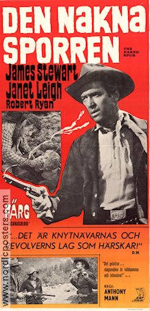 The Naked Spur 1968 movie poster James Stewart Janet Leigh