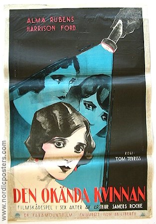 Find the Woman 1923 movie poster Alma Rubens Harrison Ford Eric Rohman art