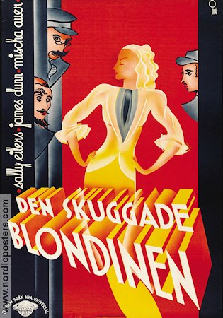 Den skuggade blondinen 1937 poster Sally Eilers