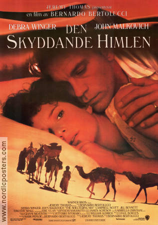 The Sheltering Sky 1990 movie poster Debra Winger John Malkovich Bernardo Bertolucci