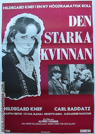 Den starka kvinnan 1977 poster Hildegard Knef