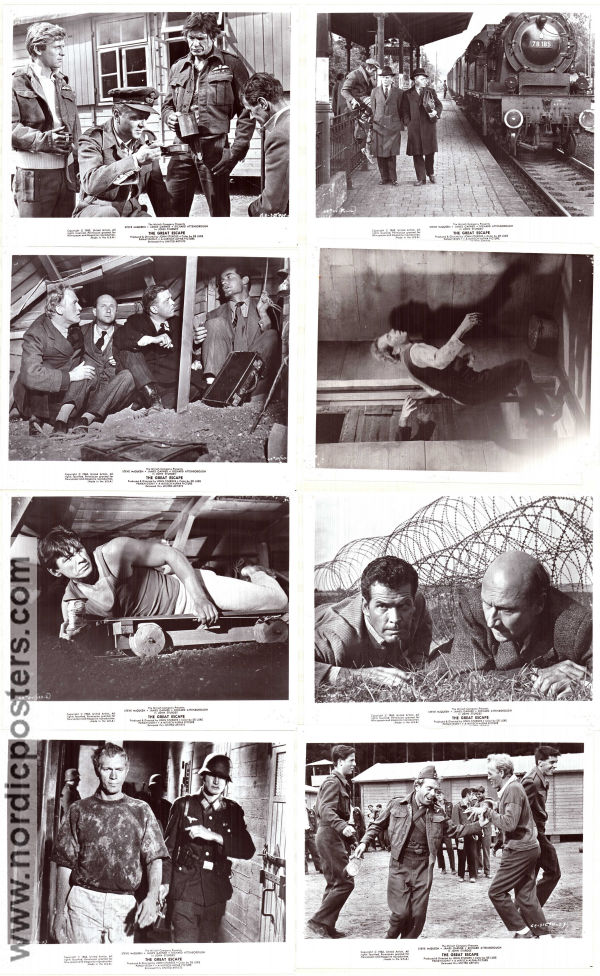 Den stora flykten 1963 filmfotos Steve McQueen James Garner Richard Attenborough John Sturges Hitta mer: Nazi