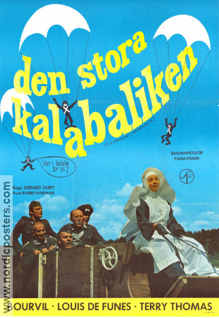 La Grande Vadrouille 1966 movie poster Louis de Funes Terry-Thomas Claudio Brook Gérard Oury War