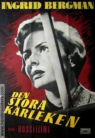 Europa -51 1954 movie poster Ingrid Bergman Roberto Rossellini