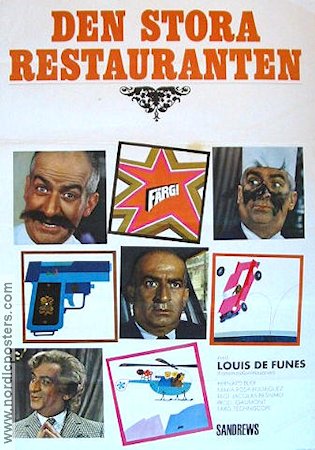Den stora restauranten 1966 poster Louis de Funes Bernard Blier Maria-Rosa Rodriguez Jacques Besnard