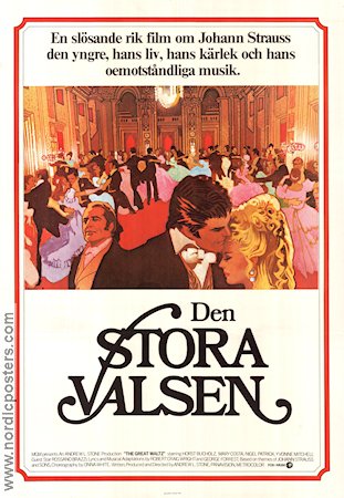 The Great Waltz 1972 movie poster Horst Buchholz Mary Costa Nigel Patrick Andrew L Stone Music: Johann Strauss Dance