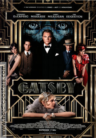 The Great Gatsby 2013 movie poster Leonardo DiCaprio Carey Mulligan Joel Edgerton Baz Luhrmann