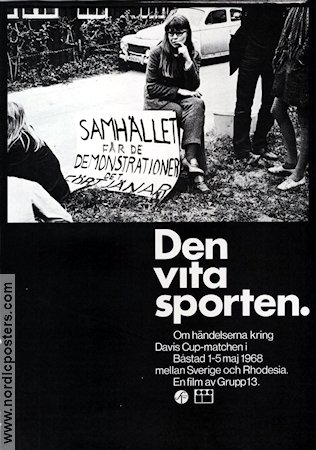 Den vita sporten 1968 poster Sport Dokumentärer Politik