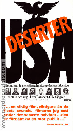 Deserter USA 1969 movie poster Bill Jones John Armfield Lars Lambert Documentaries War