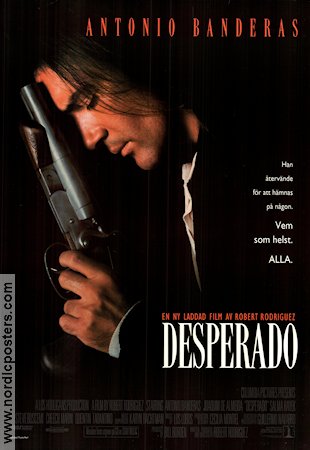 Desperado 1995 movie poster Antonio Banderas Salma Hayek Joaquim de Almeida Robert Rodriguez Guns weapons